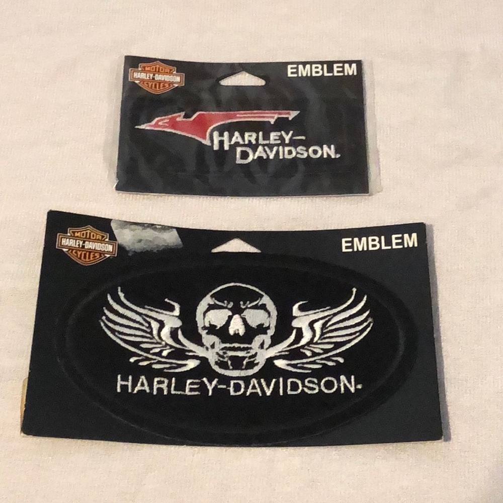 Pair of Harley-Davidson Sew On Patches
